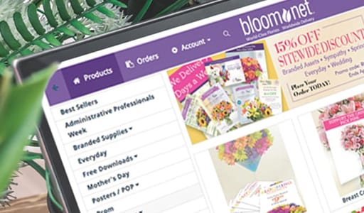 BloomNet 360 Marketing Portal screenshot