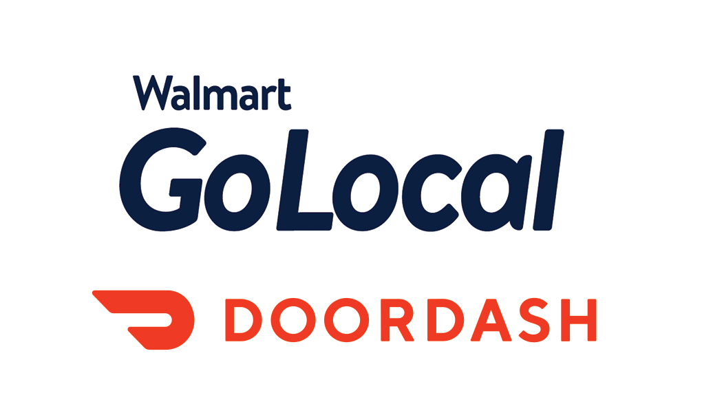 Walmart Go Local and Door Dash Logos