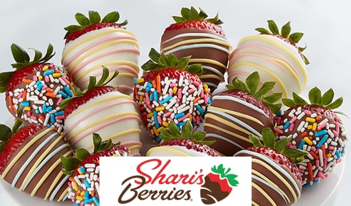 Plate of Chocolate Covered Berries from Shari's Berries