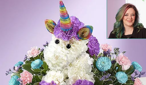 Unicorn Floral Arrangment