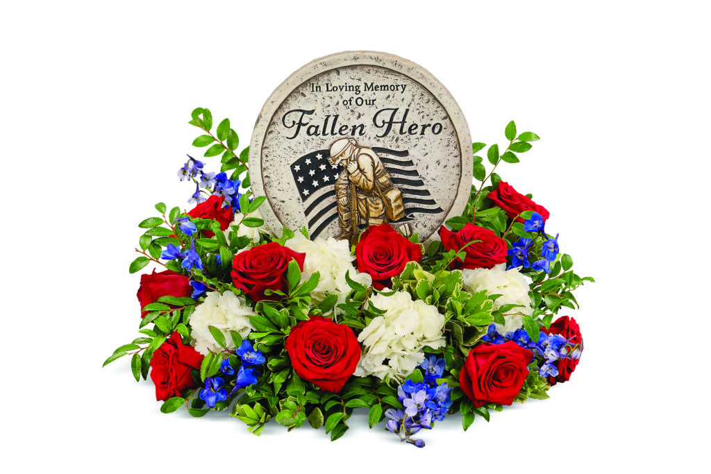 Patriotic sympathy and tribute piece.